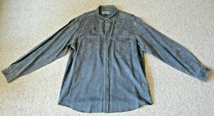 Ryan Michael XL Western Style Pearl Snap Silk & Cotton Shirt - Picture 1 of 14