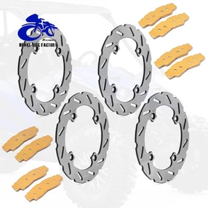 Front Rear Brake Disc Rotors Pads For Yamaha YXZ1000R YXZ 1000R EPS 2019-2024 20 - Picture 1 of 11