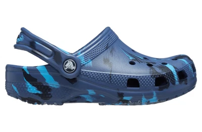 Zueco Crocs Niños Clásico Mármol K Azul (207464-4HQ) Foto 1 de 4