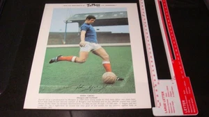 Football JOHN GREIG RANGERS & SCOTLAND  portrait 10" x 8" Typhoo Tea Card,  VG - Picture 1 of 2