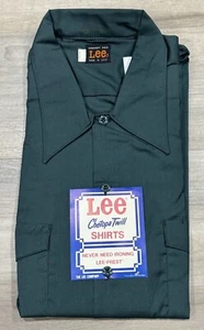 LEE CHETOPA Twill Work Shirt 60s 70s Rockabilly Greaser USA Size 16-16.5 NOS - Picture 1 of 4