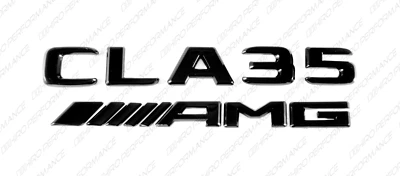 Baúl Negro Emblema Insignias Logotipos Letras Nuevo para Mercedes-Benz CLA35 AMG C118 Foto 1 de 4