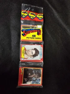 1980 Superman 2 Film ungeöffnet VERSIEGELT Cello Pack Topps DC Christopher Reeve - Bild 1 von 4