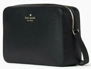 Kate Spade Harper Black Leather Crossbody Bag WKR00062 Handbag NWT Bag $279 - Picture 1 of 6