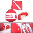 Inflatable Dive Buoy With Diver Below Signal Flag For Security Notification