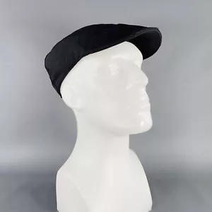 ERMENEGILDO ZEGNA Size 59 Grey Charcoal Wool Flat Cap Hat - Picture 1 of 7