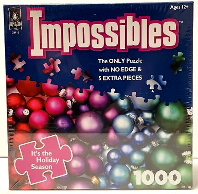 Bepuzzled Impossibles Holiday Season 1000 Piece Ornament Puzzle Christmas Sealed - Image 1 of 4