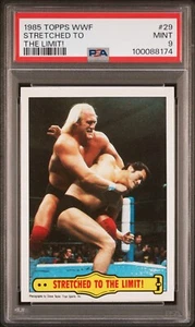 1985 WWF Topps Hulk Hogan Stretched to the Limit #29 Rookie Card Wrestling PSA 9 - Picture 1 of 2