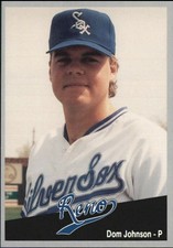 1991 Reno Silver Sox Cal League Cards #6 Dom Johnson