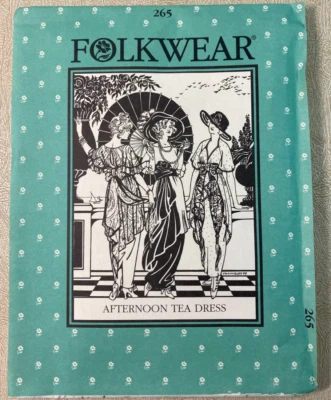 Folkwear #265 Edwardian Afternoon Tea Dress Sewing Pattern Sz XS-XL Uncut FF - Image 1 of 4