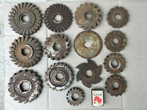 14 x Vintage Assorted MILLING CUTTERS, Slot? - Machining, Engineering, Lathe...