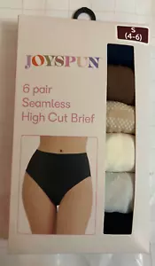 Joyspun 6 pair seamless high cut brief small (4-6) - Picture 1 of 1