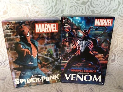 MARVEL COMICS Spider-Punk & Venom Figura Luminasta SEGA Juego de 2 tipos Nuevo Japón Foto 1 de 2
