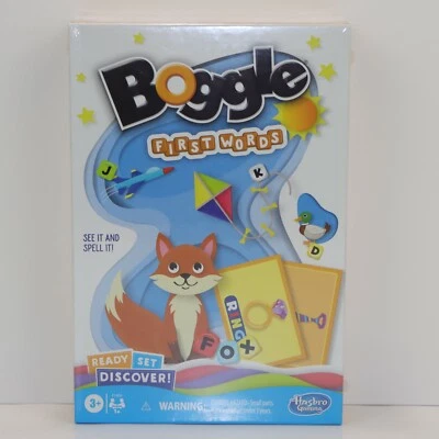 Hasbro Ready Set Discover Boggle First Words Matching Game See it and Spell it - Image 1 of 4