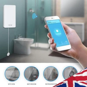 WiFi Water Leak Alarm Sensor Tuya Smart Wireless Overflow Alert Security System - Picture 1 of 12