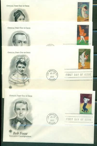 2012 FDC Set de 4 - Scott # 4698-4701 - coreógrafos - PIEZAS Cachet UA - Imagen 1 de 1