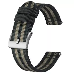 BISONSTRAP Nylon Watch Strap 18mm 19mm 20mm 22mm Quick Release and Breathable - Picture 1 of 42