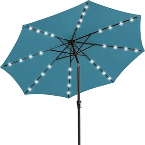 Lighted Patio Umbrella, Solar Outdoor Umbrella - Picture 1 of 8