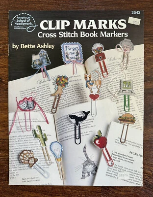American School Needlework "Clip Marks" Cross Stitch Chart #3542 Ashley 1990 OOP - Image 1 of 4