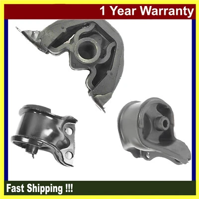 Juego de 3 montaje de motor y transmisión para Honda Civic 1992-1993 1,5 L 6502 6533 6551 Foto 1 de 4