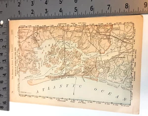New York City Map 1893 Bronx Westchester To City Line Borough Of Queens On Rever - Picture 1 of 2