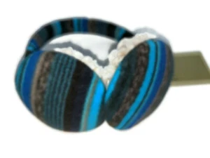 Fownes Quality Grey & Red Plaid Earmuffs,Style 3447 - Picture 1 of 2