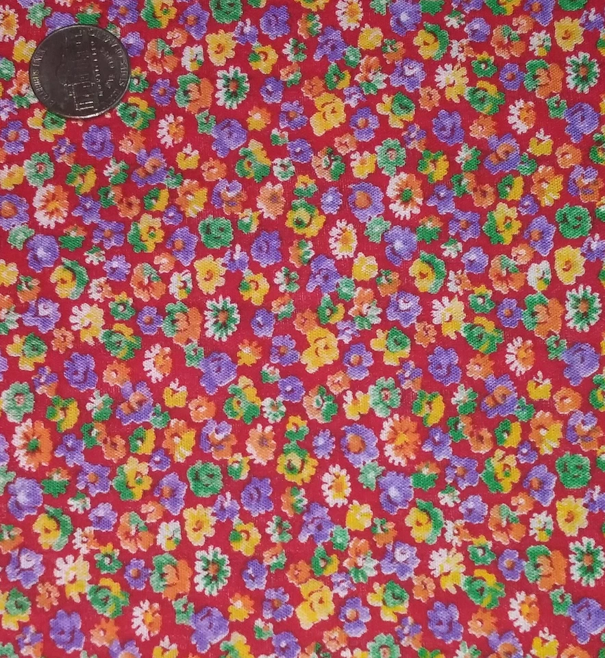 VTG Cotton Broadcloth Quilting Fabric - 18" long x 44" wide - Image 1 of 1