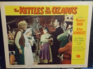 Lobby Card 1956 KETTLES IN THE OZARKS Marjorie Main farmhouse wedding