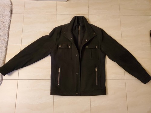 Giacca Hipster Michael Kors Alhambra Lana Cappotto Nero Taglia S. INDOSSATA POCHE VOLTE