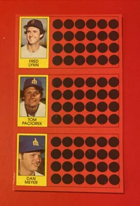 1981 Topps Baseball Scratch Off Card Seattle Mariners Dan Mayer Tom Paciorek Vtg - Picture 1 of 3