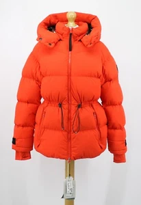 WOOLRICH STRETCH NYLON DAUNEN GEFÜTTERTE JACKE DAMEN S HELL ZIEGELROT UVP £945 AD - Bild 1 von 11