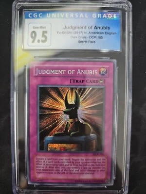 2003 Yu-Gi-Oh! TCG Judgment of Anubis Dark Crisis DCR-105 Secret Rare CGC 9.5/10 - Image 1 of 4