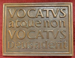 Celtic Vocatus Bronze Plaque 9.25 x 7" Wild Goose Studio Quote by Carl Jung - Picture 1 of 4