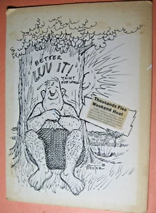 1980's "Better Luv It!" Summer Heat Original Cartoon Art by Gordon B. Dexter - Picture 1 of 1