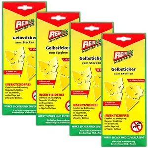 48 Stück Gelbtafel Klebefallen | Gelbsticker Insekten Blumenschutz | Leimfallen - Bild 1 von 2