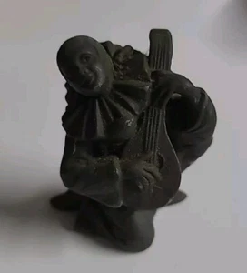 Arrt DecoClown Playing Mandolin Figure Bronze Quality  - Picture 1 of 13