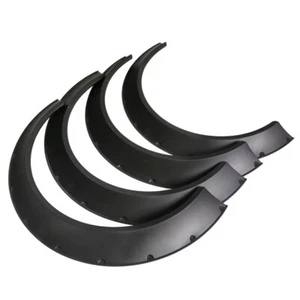4Pcs Universal 60mm + 80mm Width JDM ABS Fender Flares New School Wheel Arches - Picture 1 of 8