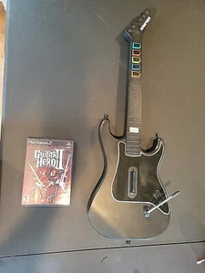 Guitar Hero PS2 Bundle - Guitar and Guitar Hero 2 - PlayStation 2 PS2 - Picture 1 of 6