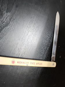 Advertising ULSTER USA 9” Folding Fruit Knife WASHINGTON STATE APPLES JRR9