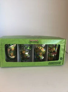 Juego de vasos TMNT Teenage Mutant Ninja Turtles láser 16 OZ 4 Pub Team 2014 Viacom - Imagen 1 de 9