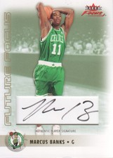 2003-04 Fleer Focus Auto Focus Autographs 50 #12 Marcus Banks Auto 36/50