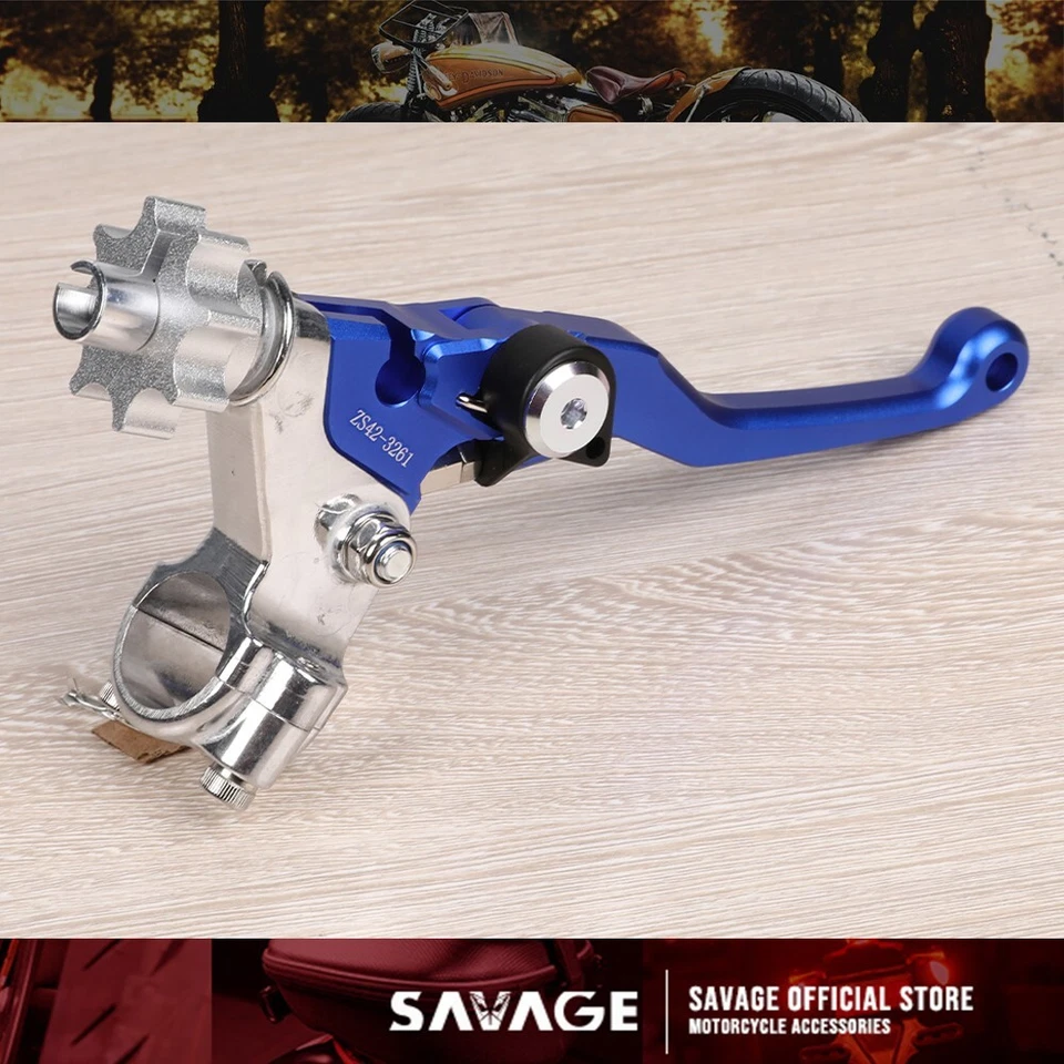 Universal 7/8" Bar Handle Clutch Perch Lever For YAMAHA YZ SUZUKI RMZ KAWASAKI - Image 1 of 4