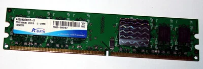 2 GB DDR2-RAM 240-pin PC2-6400U non-ECC CL5  'ADATA AD2U800B2G5-S' - Photo 1/2