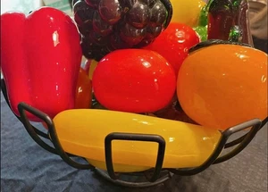 Vintage italienisches Glas Obst und Gemüse - 19 Stück - Bild 1 von 8