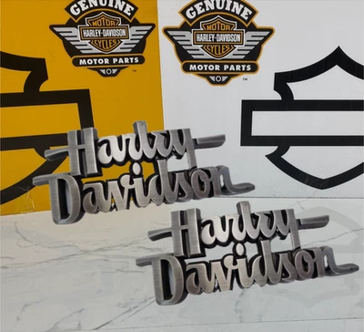 HD подлинный Harley Dyna Softail Sportster Touring бензобак эмблемы комплект OEM - Изображение 1 из 4