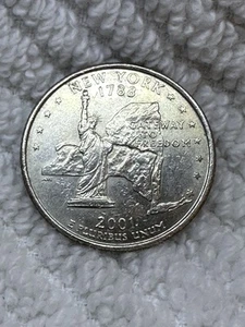 Rare 2001 P 25C New York Quarter. Great Condition. - Picture 1 of 2