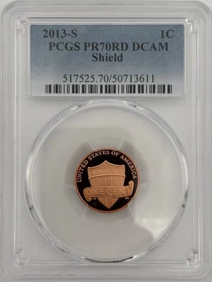 2013 "S" PCGS 70 RD DCAM Proof Lincoln Cent - Image 1 of 2