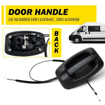 Manija de puerta corredera trasera con cable para camioneta Ram ProMaster 1500 2500 3500 2014-2021 Foto 1 de 4