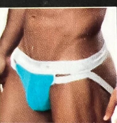 Nuevo PPU Sport Para Hombres Azul Algodón Jockstrap Bikini Ropa Interior talla L Jock Foto 1 de 4