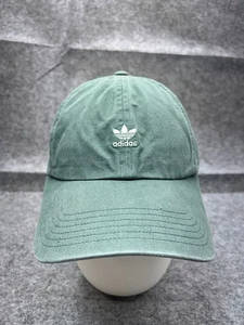 Adidas Cappello Berretto Strap Back Adulto Taglia Unica Verde Ricamato 100% Cotone Golf - Foto 1 di 12
